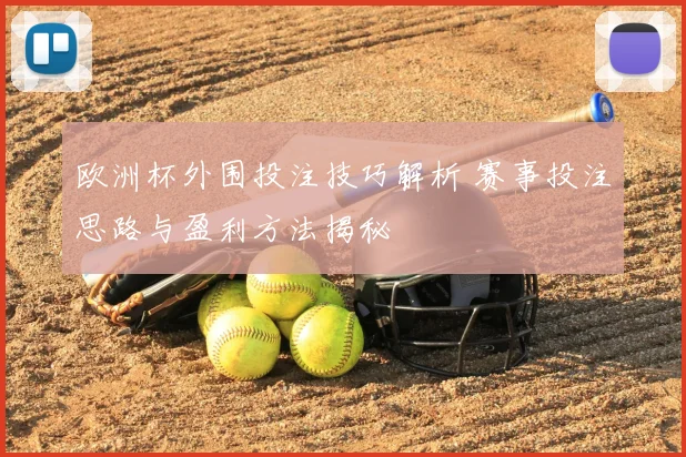 欧洲杯外围投注技巧解析 赛事投注思路与盈利方法揭秘